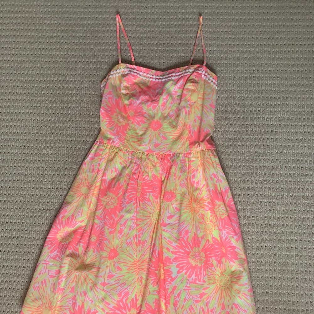Lilly Pulitzer Floral Sleeveless Dress Size 0